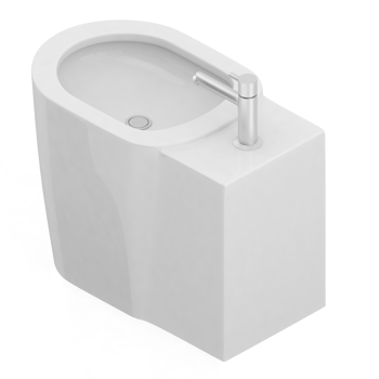 Isometric bathroom items 3D isolated render png