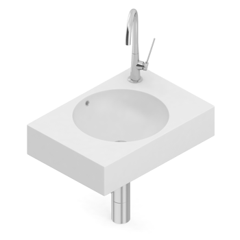 Isometric bathroom items 3D isolated render png