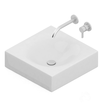 Isometric bathroom items 3D isolated render png