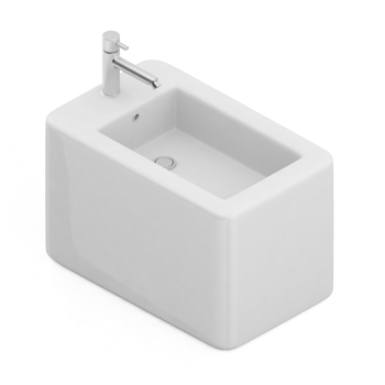 Isometric bathroom items 3D isolated render png