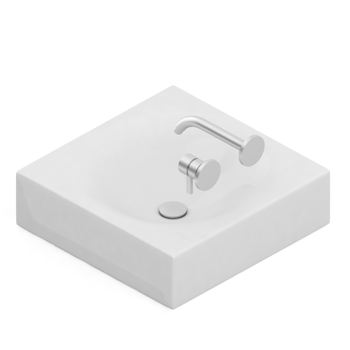 Isometric bathroom items 3D isolated render png