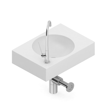 Isometric bathroom items 3D isolated render png