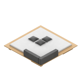 Isometric Bedroom 3D render png
