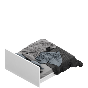 Isometric Bedroom 3D render png