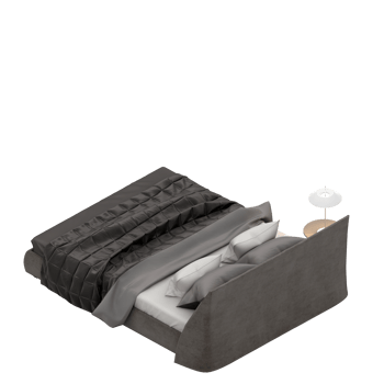 Isometric Bedroom 3D render png