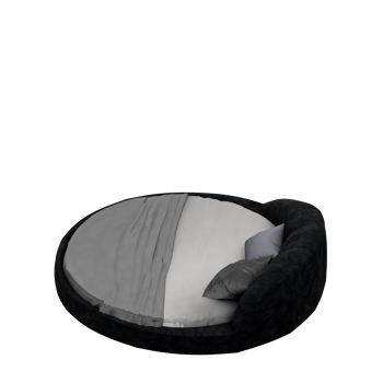 Isometric Bedroom 3D render png