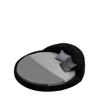 Isometric Bedroom 3D render png