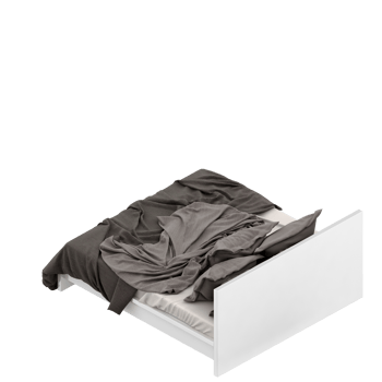 Isometric Bedroom 3D render png