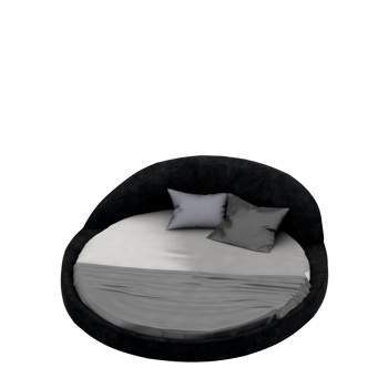 Isometric Bedroom 3D render png