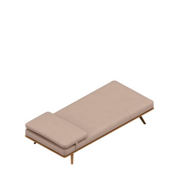 Isometric Bedroom 3D render png