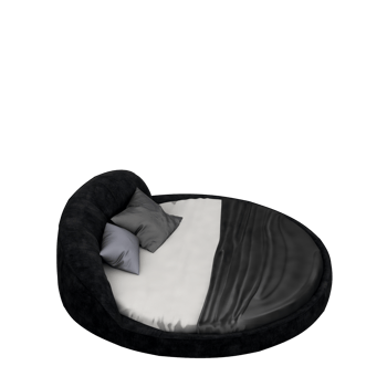 Isometric Bedroom 3D render png