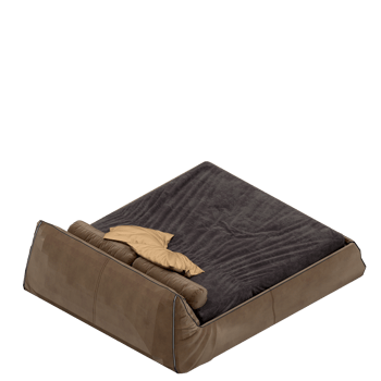 Isometric Bedroom 3D render png