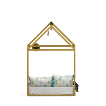 Isometric Bedroom 3D render png