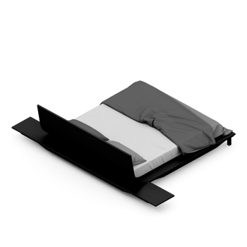 Isometric Bedroom 3D render png