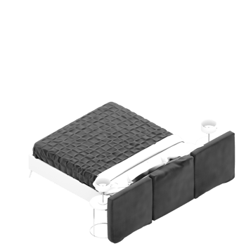 Isometric Bedroom 3D render png