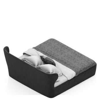 Isometric Bedroom 3D render png