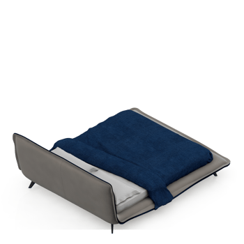 Isometric Bedroom 3D render png