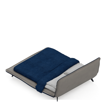 Isometric Bedroom 3D render png