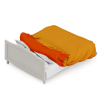 Isometric Bedroom 3D render png