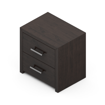 Isometric Bedroom 3D render png