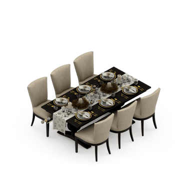 Isometric Table 3D render png