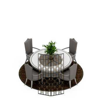 Isometric Table 3D render png