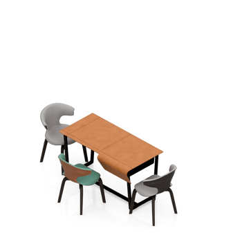 Isometric Table 3D render png