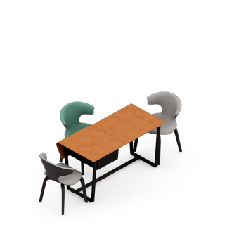 Isometric Table 3D render png