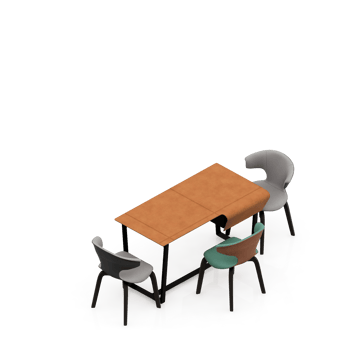 Isometric Table 3D render png