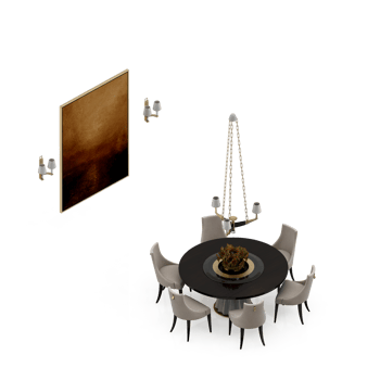 Isometric Table 3D render png