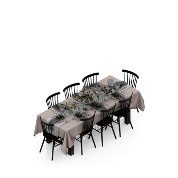 Isometric Table 3D render png