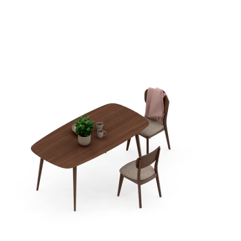 Isometric Table 3D render png