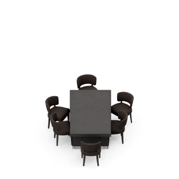 Isometric Table Set 3D render png