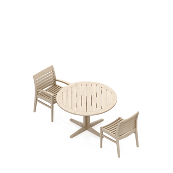 Isometric Table Set 3D render png