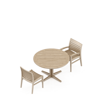 Isometric Table Set 3D render png