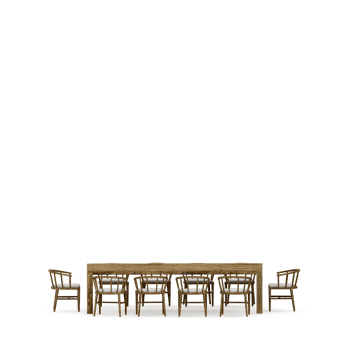 Isometric Table Set 3D render png
