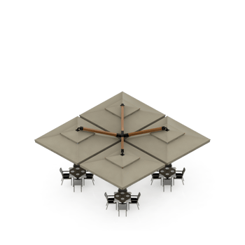 Isometric Table Set 3D render png