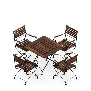 Isometric Table Set 3D render png