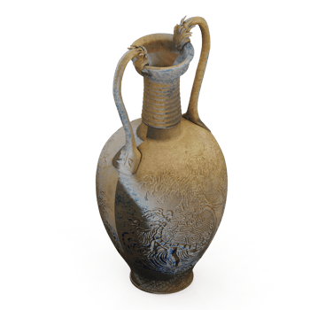 Isometric Vases 3D render png
