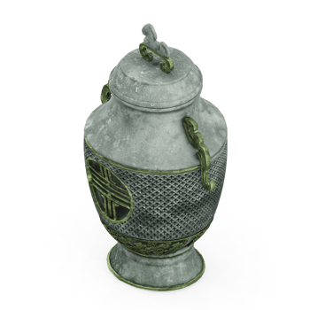 Isometric Vases 3D render png
