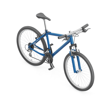 Isometric Bike 3D render png