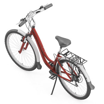 Isometric Bike 3D render png