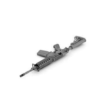 Isometric Weapon 3d render png
