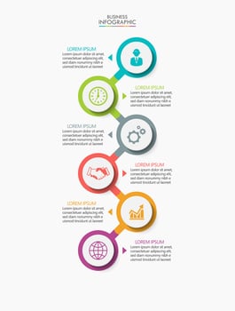 business infographic template vector