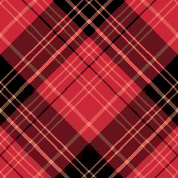 Seamless pattern in black, red and light orange colors for plaid, fabric, textile, clothes, tablecloth and other things. Vector image. 2