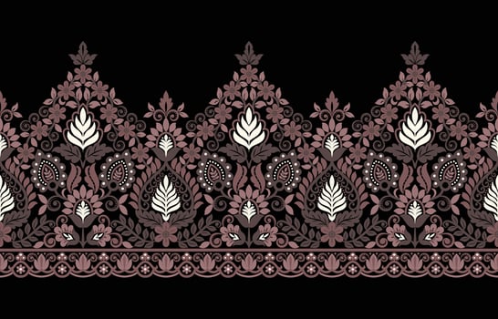 Geometric ethnic retro oriental Indian pattern traditional Design for decoration background, carpet, wallpaper, clothing, wrapping, fabric, card, texture vector