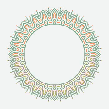 circle frame. round ornament. Wreath for design, logo template. vector