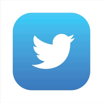 Twitter Icon, iOS Twitter Social Media Logo On White Background, Free Vector