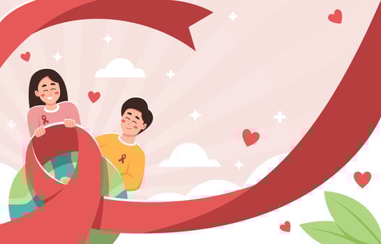 World AIDS Day Background vector