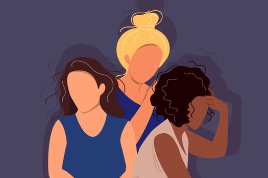 Women of different nationalities vector